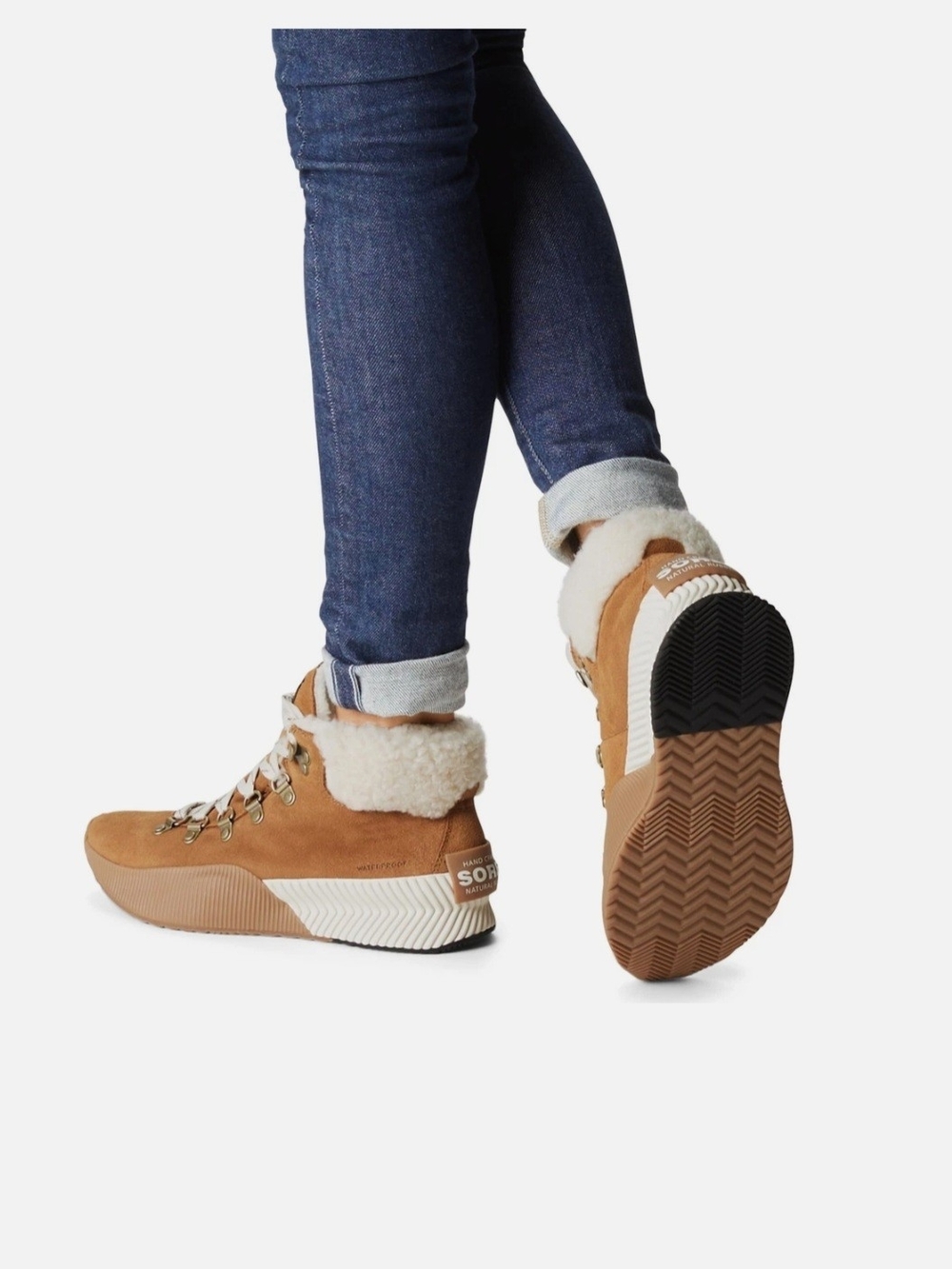 Sorel Women's Out 'N About Conquest Waterproof Boots In Camel Size 8